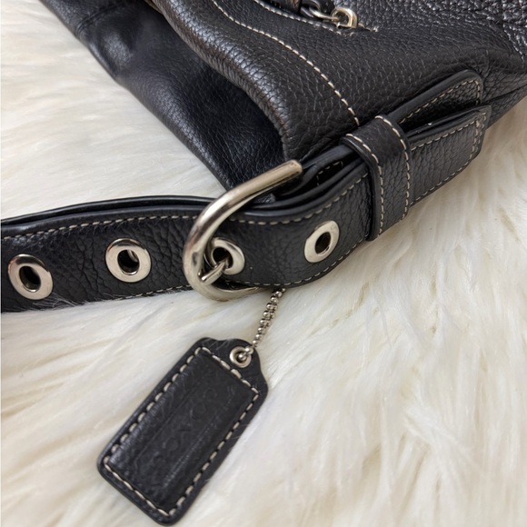 Coach Black Leather Hobo Bag - Picture 13 of 16